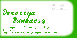 dorottya munkacsy business card